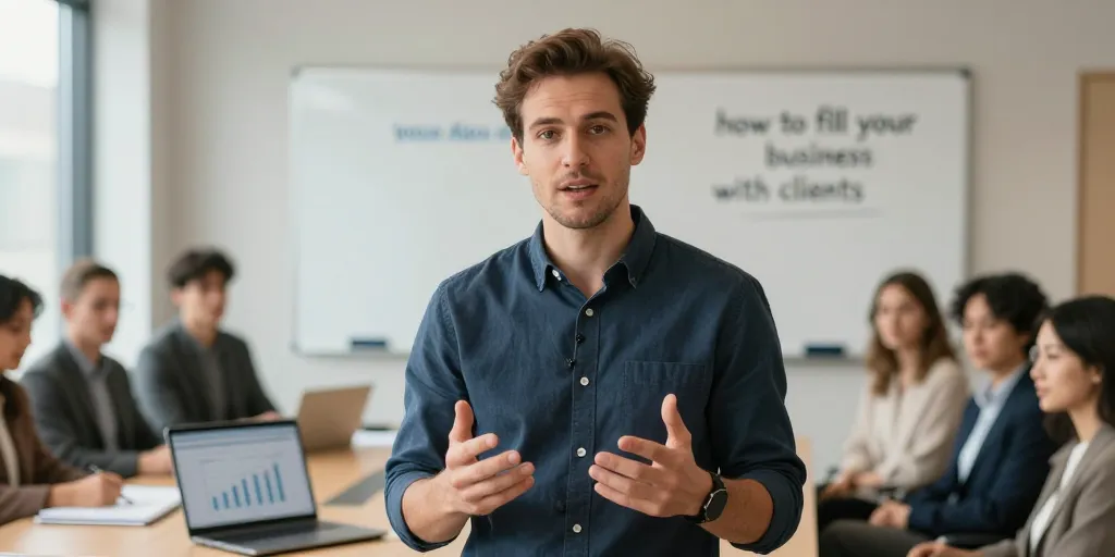 Yohan Abou reponds a la question : comment remplir votre entreprise de clients