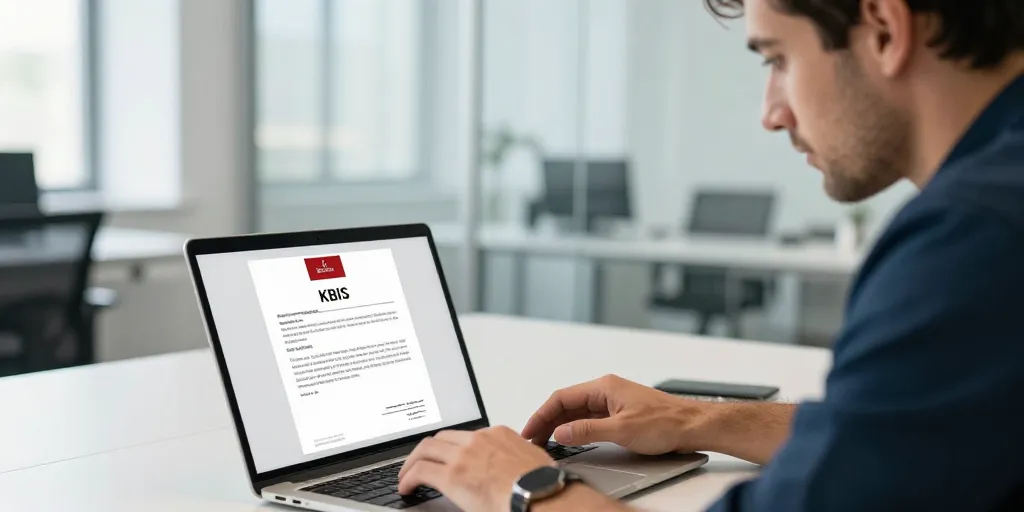 info greffe demande kbis